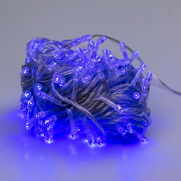 Гірлянда нитка світлодіодна GarlandoPro 200 LED 10м 8 режимів лед гірлянди Синій