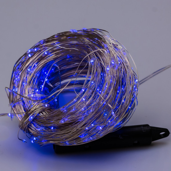 Гірлянда світлодіодна кінський хвіст GarlandoPro 600LED Роса 20 ліній 8 режимів 3м кінський хвіст гірлянда Синій