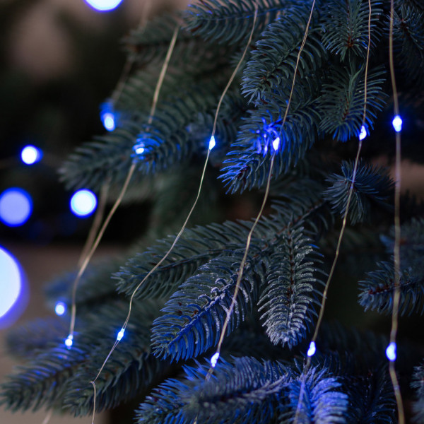 Гірлянда світлодіодна кінський хвіст GarlandoPro 600LED Роса 20 ліній 8 режимів 3м кінський хвіст гірлянда Синій