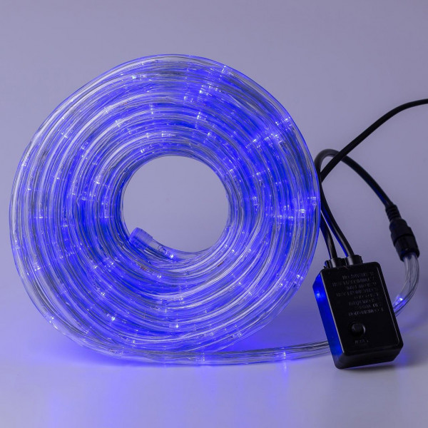 Гірлянда вулична стрічка світлодіодна Дюралайт 240 LED 7м морозостійка прозорий дріт Синій
