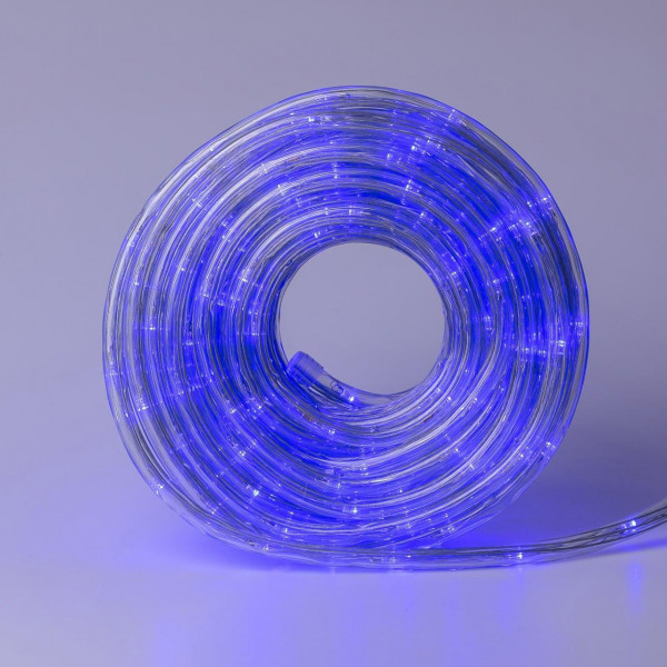 Гірлянда вулична стрічка світлодіодна Дюралайт 240 LED 7м морозостійка прозорий дріт Синій