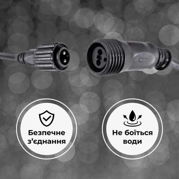 Гірлянда вулична стрічка світлодіодна Дюралайт 900 LED 50м морозостійка прозорий дріт Білий