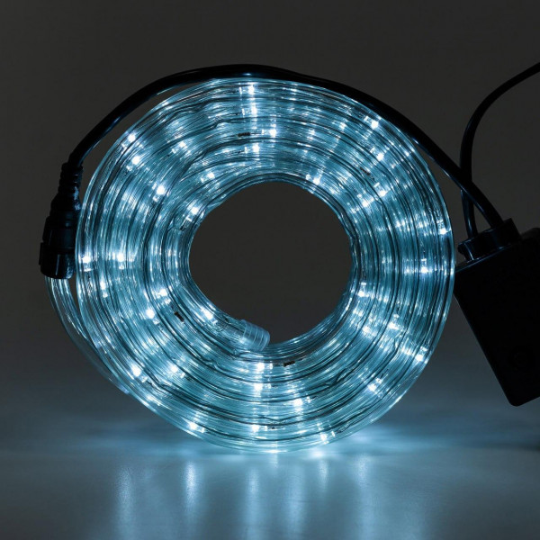 Гірлянда вулична стрічка світлодіодна Дюралайт 480 LED 16м морозостійка прозорий дріт Білий