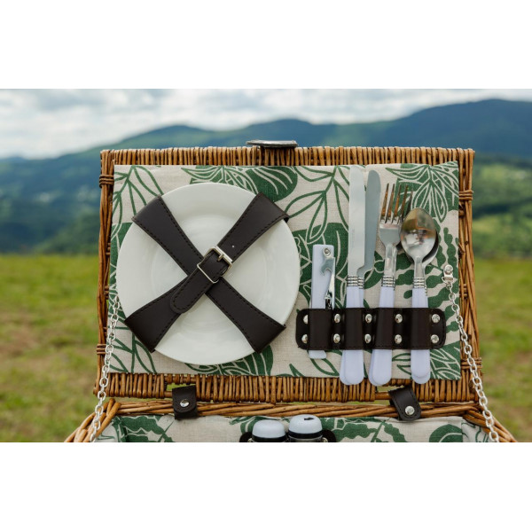 Корзина для пікніка на 2 особи 38 x 26 x 18 см LU010