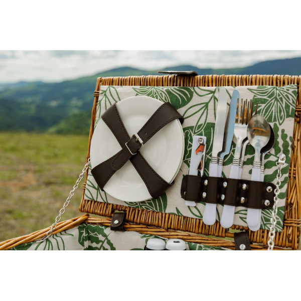 Корзина для пікніка на 2 особи 38 x 26 x 18 см LU010