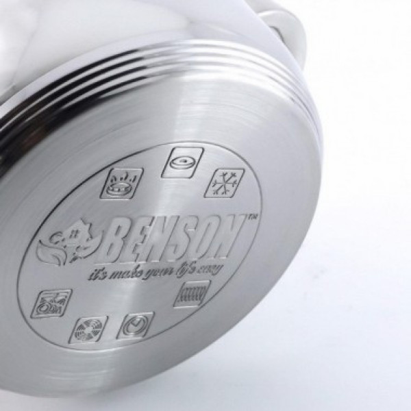 Набор посуды Benson BN-211 (емкость 2,1л, 2,1л, 2,9л, 3,9л, 6,5л)