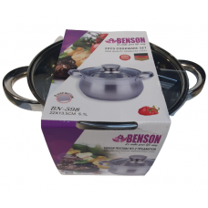 Каструля з кришкою Benson BN-598 (ємність 5.1 л)