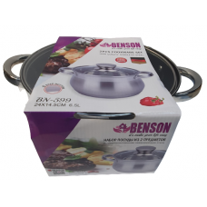 Каструля з кришкою Benson BN-599 (ємність 6.5 л)