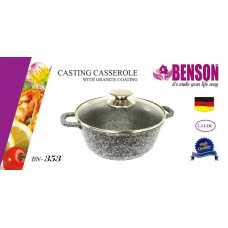 Каструля з гранітним покриттям Benson BN-353 (ємність 5.3 л)