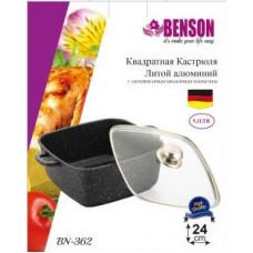 Каструля (казан) з мармуровим покриттям Benson BN-362 (ємність 5.1 л)