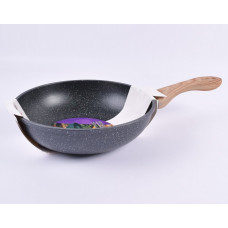 Сковорода WOK з антипригарним мармуровим покриттям Benson BN-485 Ø26см