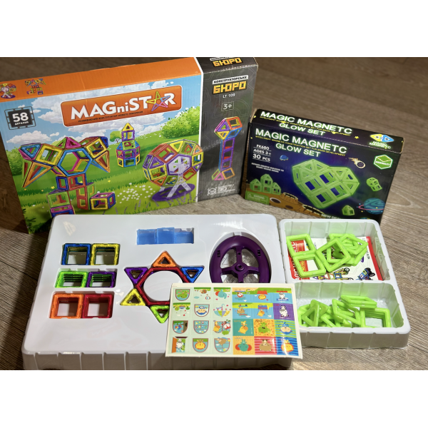 Магнітний конструктор Magical Magnet деталей 88