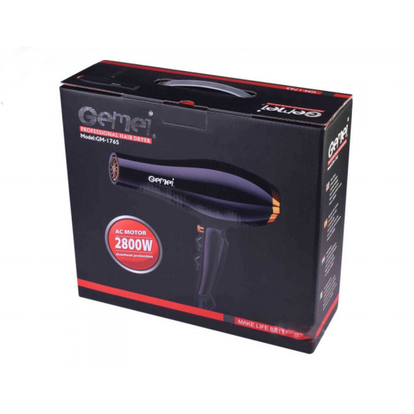 Професійний фен для волосся Gemei GM-1765 2800W