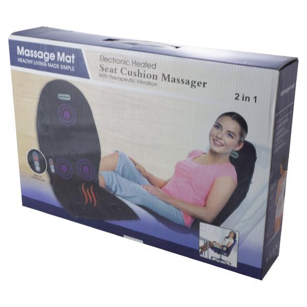 Масажна накидка на крісло з підігрівом Seat Cushion Massage 2 в 1