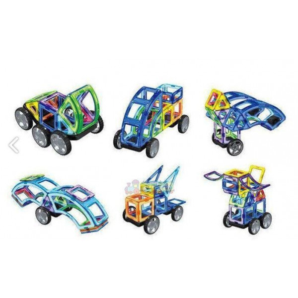 Конструктор LT3003 магнітний, транспорт, 87 деталей Magnit/Magical/LIMO TOY