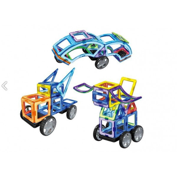 Конструктор LT3003 магнітний, транспорт, 87 деталей Magnit/Magical/LIMO TOY