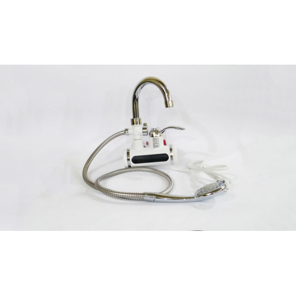 Проточный кран водонагреватель с экраном и душем Heating Faucet FT-001 (Нижнее подключение)
