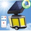 Вуличний ліхтар на сонячній батареї з датчиком руху та пультом SOLAR WALL LAMP YT-66B