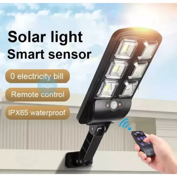 Вуличний ліхтар на сонячній батареї з датчиком руху та пультом SOLAR INDUCTION STREET LAMP LL-660
