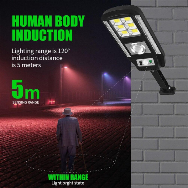 Уличный фонарь на солнечной батарее с датчиком движения и пультом Solar sensor street Light CL-728