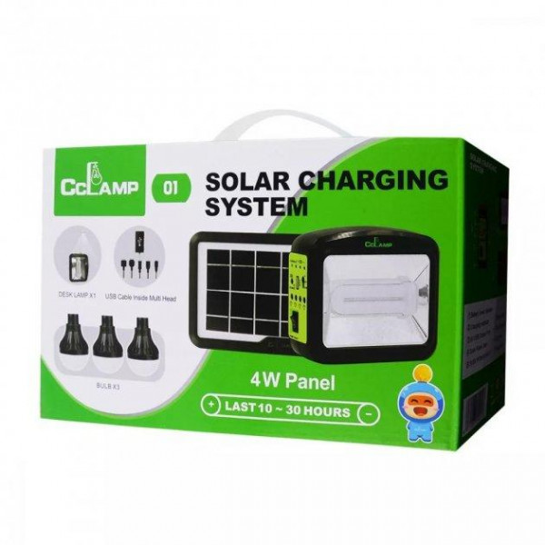 Кемпінговий ліхтар на сонячній батареї CCLAMP CL-01 з Power Bank та 3 лампочками