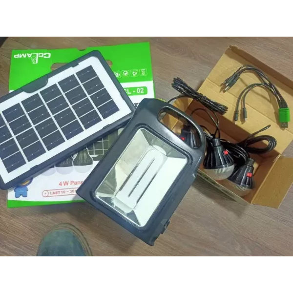 Кемпінговий ліхтар на сонячній батареї CCLAMP CL-02 з Power Bank та 3 лампочками