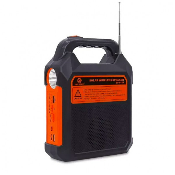 Кемпинговый фонарь на солнечной батарее EASY POWER EP-0168 Bluetooth/MP3/FM/TF/USB/Power Bank