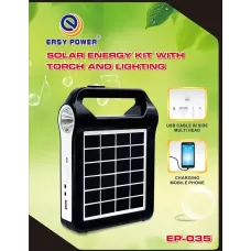 Кемпінговий ліхтар на сонячній батареї EASY POWER EP-035 Bluetooth/USB/Power Bank