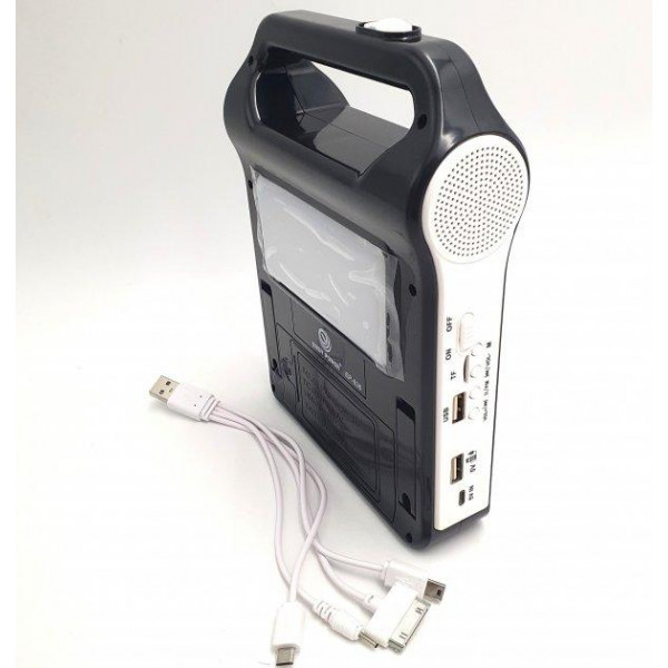 Кемпинговый фонарь на солнечной батарее EASY POWER EP-036 Bluetooth/MP3/FM/TF/USB/Power Bank