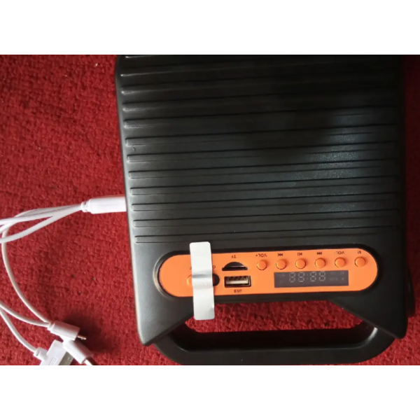 Кемпинговый фонарь на солнечной батарее EASY POWER EP-391BT Bluetooth/MP3/FM/TF/USB/Power Bank/3 лампочки