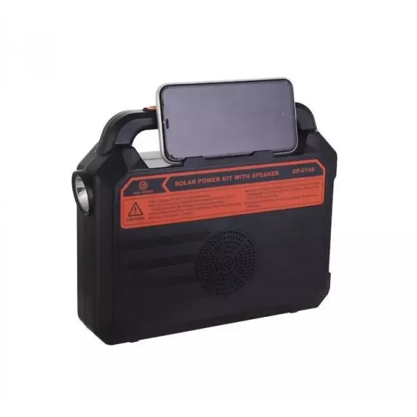 Кемпінговий ліхтар на сонячній батареї EASY POWER EP-0198 Bluetooth/MP3/FM/TF/USB/Power Bank/3 лампочки