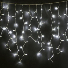 Гірлянда бахрома, прозорий шнур, 3*0.5 м, 120 LED з перехідником внутрішня 