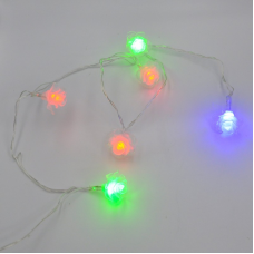 Гірлянда-нитка (String-Lights) 20Parts-6 внутрішня, пров.:прозорий, 3м (Різнокольорова)