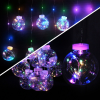 Гірлянда-штора (Curtain-Lights) 150М внутрішня, пров.:прозорий, 3м (Різнокольорова)
