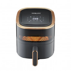 Повітряна аерофрітюрниця Sokany SK-10014 1200 Вт 4.8л сенсорна фритюрниця безмасляна