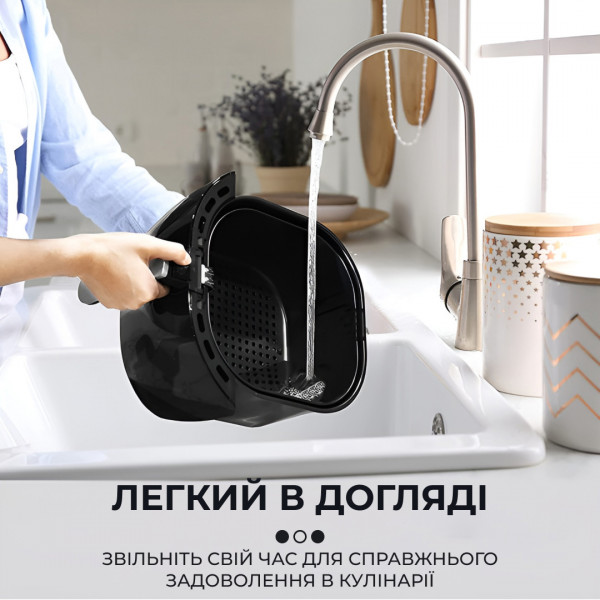 Аерофритюрниця Sokany SK-10014, 1200 Вт, 4.8 л, сенсорна, безмасляна