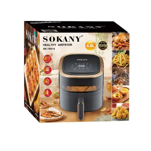 Аерофритюрниця Sokany SK-10014, 1200 Вт, 4.8 л, сенсорна, безмасляна