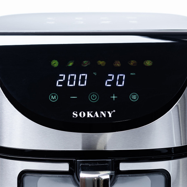 Аерогриль-фритюрниця SOKANY SK-10031 | 7 л, 1700 Вт, регулювання температури