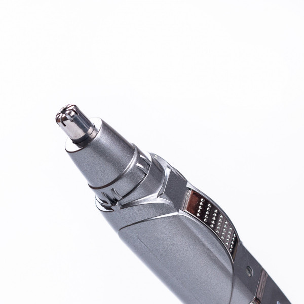 Тример для носа вух та брів акумуляторний з насадками та USB Sokany SK-316 Сірий