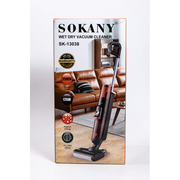 Вертикальний миючий пилосос швабра Sokany бездротовий