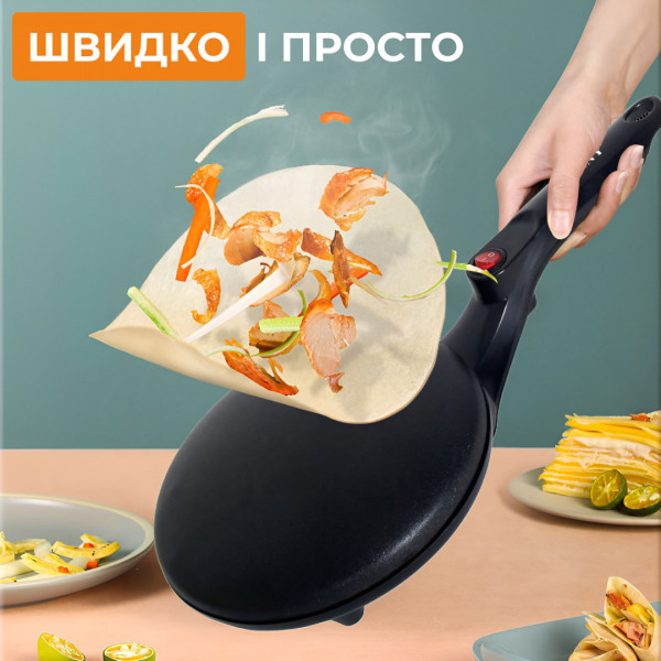 Сковорода блинница электрическая с антипригарным покрытием диаметр 20 см Sokany 650 Вт