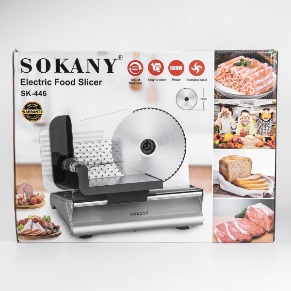 Слайсер професійний Sokany 500 Вт скибочка для м'яса.