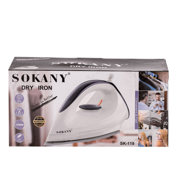 Праска з парою для дому Sokany якісна керамічна 1200 Вт