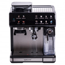 Кофеварка рожковая 4в1с кофемолкой 1800 Вт резервуар 2.6 л Sokany SK-04032