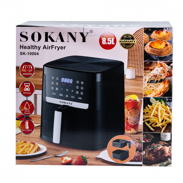 Мультипечь аэрогриль 8.5 л сенсорный экран Sokany SK-10004