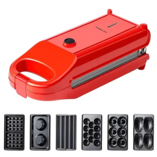 Мультипекарь 6 в 1 Sokany SK-BBQ-836 700 Вт антипригарне покриття Червоний