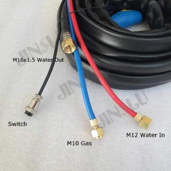 Аргоновая горелка TIG WP-18 с водяным охлаждением, 3 м, 315А, для сварки стали и алюминия