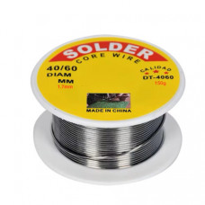 Припій паяльний в котушці 1,7мм, 150г З флюсом SOLDER
