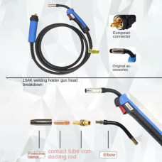 Рукав MB-15 200А 4,0м з євророз'ємом під дріт 0,6-1,2 мм