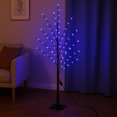 LED-дерево Сакура   декоративне 1.5 м, 144 LED, синє світло, RGB, 8 режимів